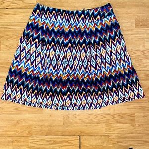 004 Misses  Boho Print Skirt Size 18 East5th Black/White mutual-colored